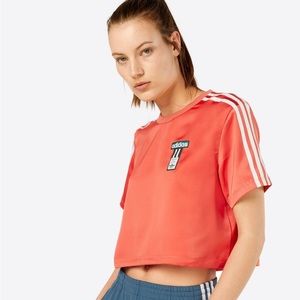 Adidas Satin Cropped Shirt